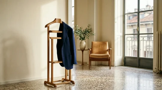 Uomo elegante che indossa un blazer blu navy abbinato a diversi elementi del guardaroba, rappresentando la versatilità del capo
