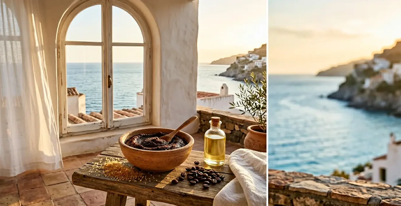 Trattamento esfoliante naturale per il corpo durante l'estate italiana