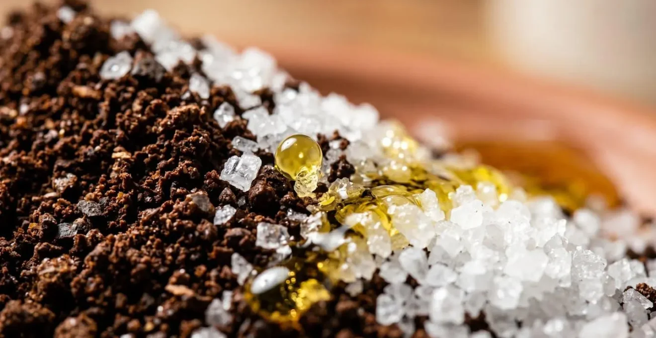 Ingredienti naturali italiani per preparare uno scrub al caffè anticellululite fatto in casa