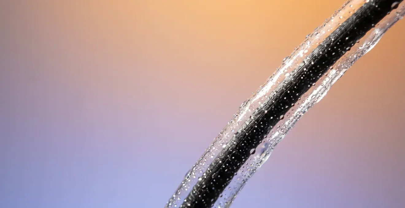 Applicazione di prodotto termoprotettore su capelli prima dello styling con strumenti termici